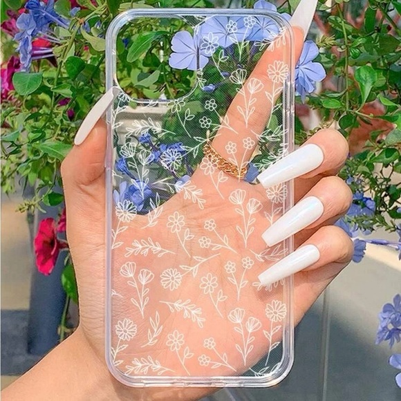 ⚠️Clearance🫧iPhone 14/Pro/Pro Max Floral Pattern Phone Case - Picture 2 of 3